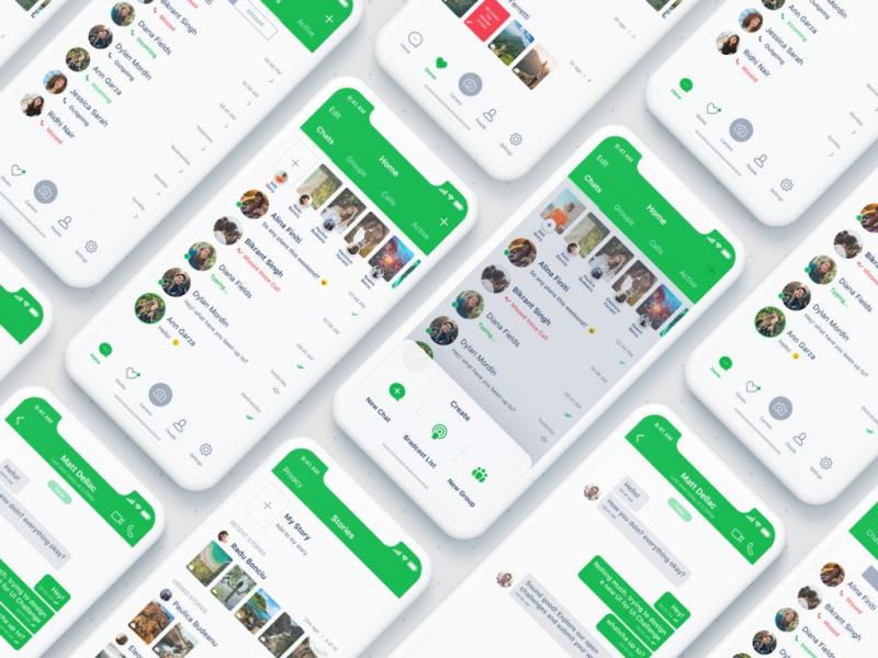 رابط-کاربری-برنامه-whatsApp-مخصوص-IOS