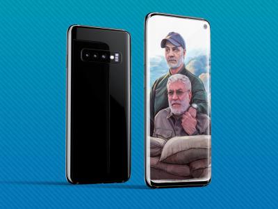  طرح لایه باز موکاپ گوشی Galaxy S10 Plus