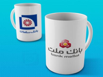  لایه باز موکاپ لیوان سرامیکی