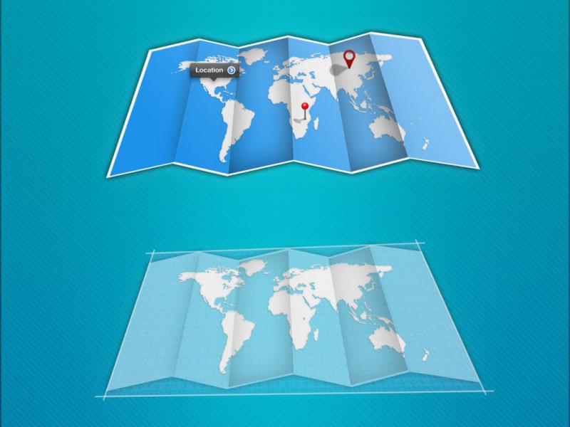 -موکاپ-لایه-باز-کاغذ-نقشه-سه-بعدی