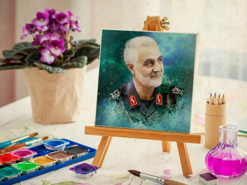 -موکاپ-پوستر-به-همراه-پایه-بوم