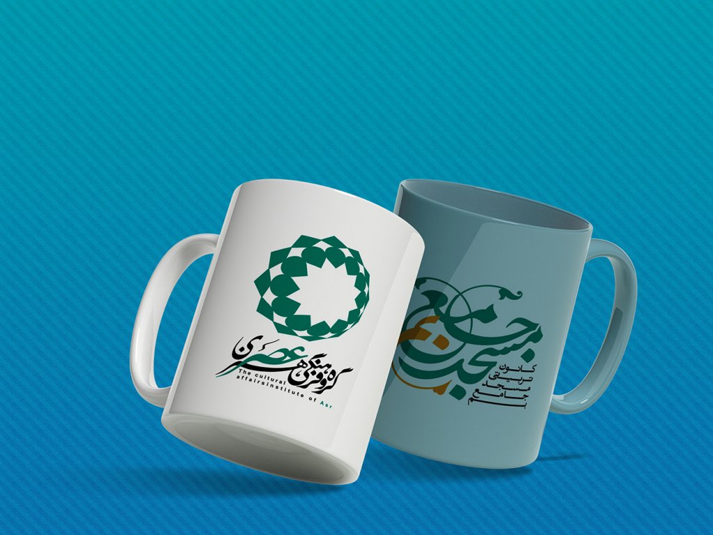  لایه باز موکاپ لیوان سرامیکی