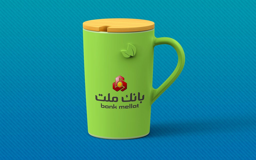 لایه باز موکاپ لیوان سرامیکی