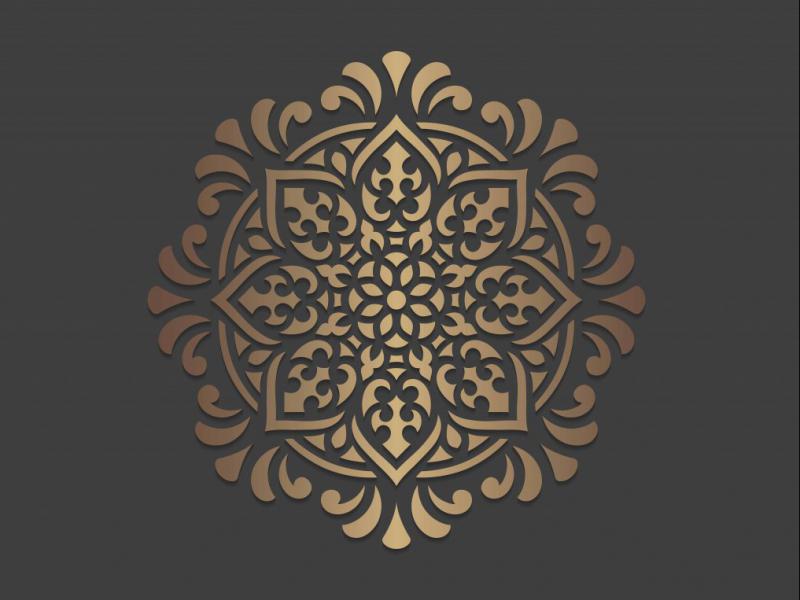 طرح-دایره-زینتی-کاشی-کاری