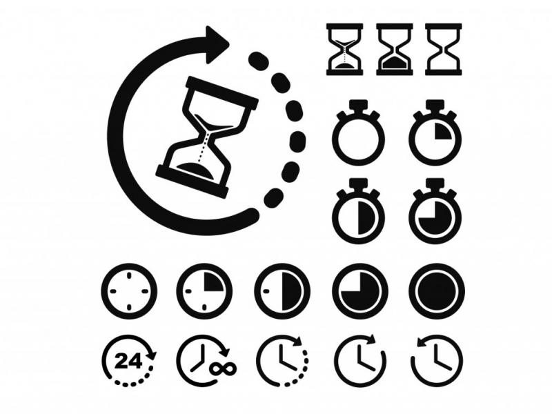 مجموعه-آیکون-زمان-سنج