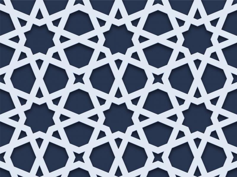 طرح-هندسی-یکپارچه-سفید-اسلیمی