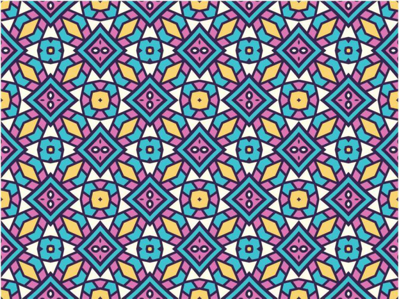 وکتور-کاشی-کاری-رنگارنگ