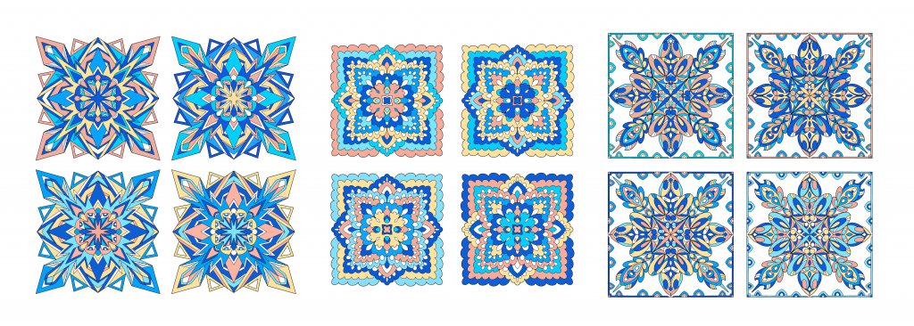 کاشی تزئینی پرنعمت و اسلیمی