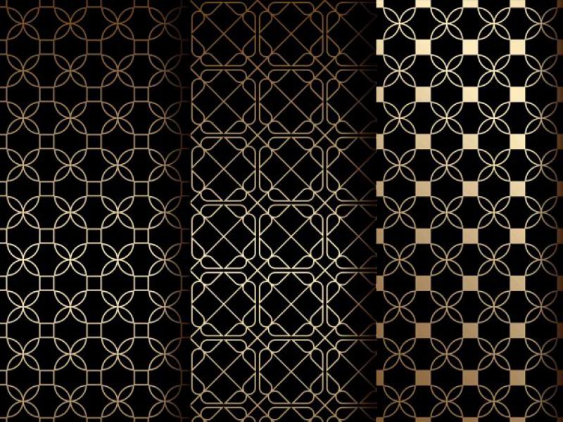 الگوی-یکپارچه-سیاه-و-طلایی