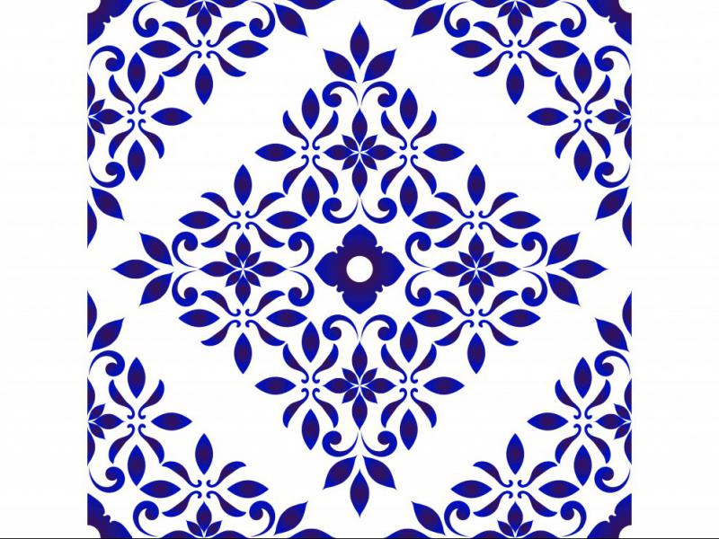 وکتور-الگوی-کاشی-گل-