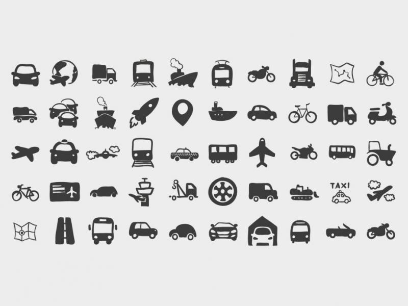 مجموعه-کارتونی-آیکون-های-حمل-و-نقل