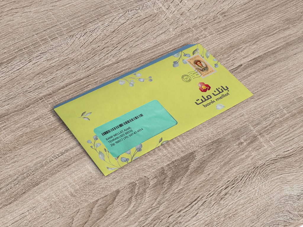  طرح لایه باز موکاپ پاکت نامه