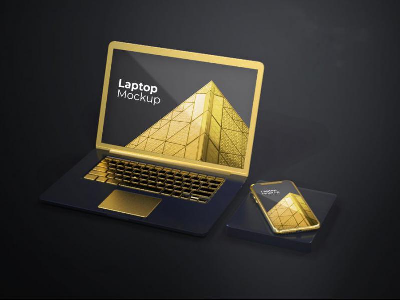 طرح-لایه-باز-موکاپ-لپ-تاپ-و-موبایل-|-mo011