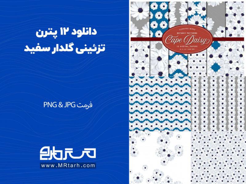 دانلود-12-پترن-تزئینی-گلدار-سفید-