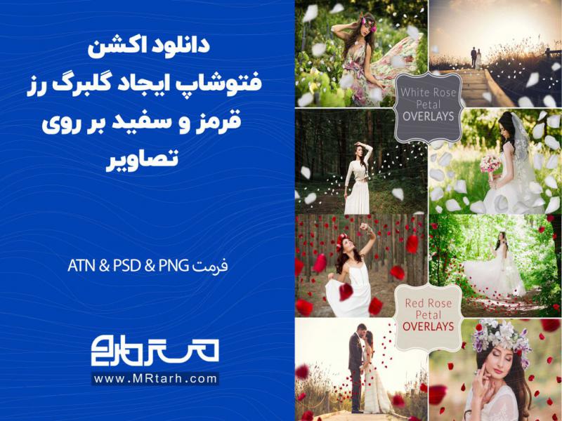 دانلود-اکشن-فتوشاپ-ایجاد-گلبرگ-رز-قرمز-و-سفید-بر-روی-تصاویر
