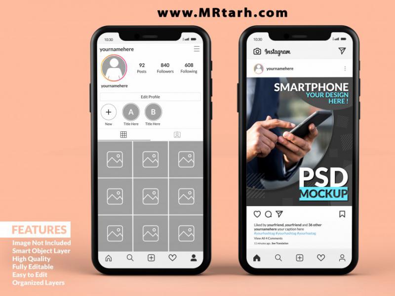 دانلود-طرح-لایه-باز-موکاپ-اینستاگرام