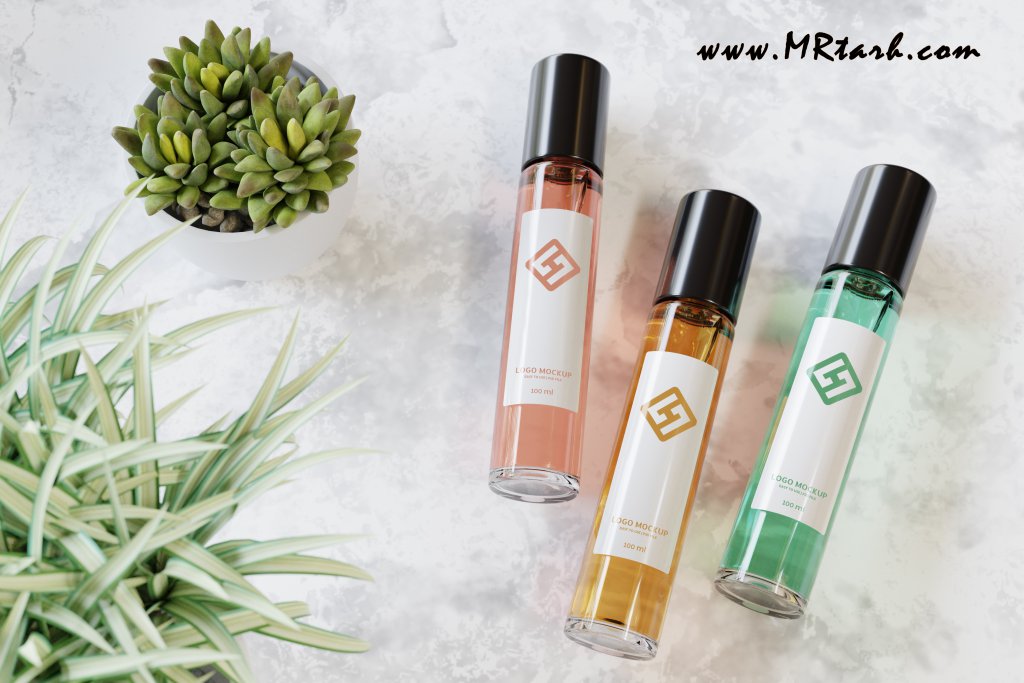 دانلود طرح لایه باز موکاپ عطر