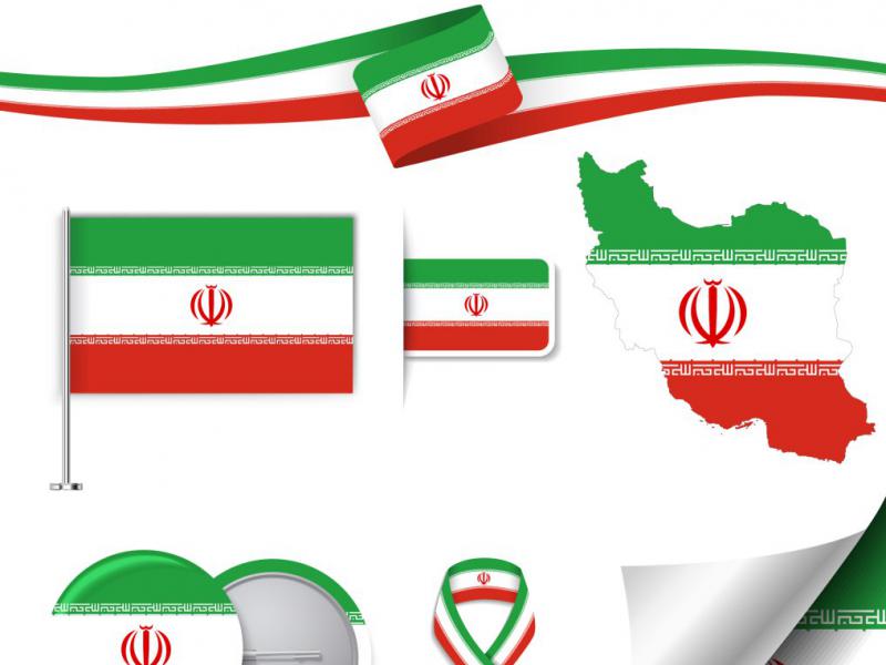 دانلود-طرح-لایه-باز-وکتور-پرچم-ایران