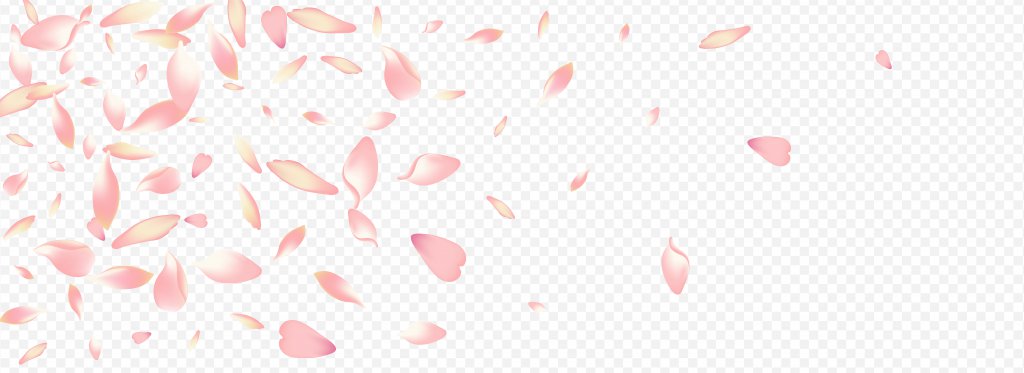 دانلود طرح لایه باز وکتور زیبای گلبرگ پراکنده طراحی