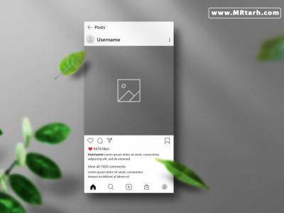 دانلود طرح لایه باز موکاپ اینستاگرام