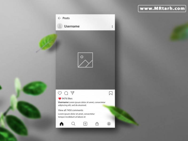 دانلود-طرح-لایه-باز-موکاپ-اینستاگرام