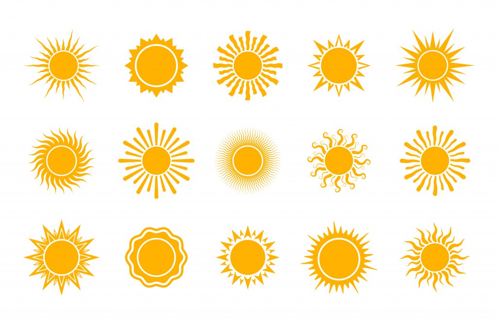 دانلود طرح لایه باز وکتور خورشید