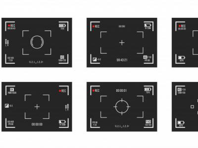 دانلود طرح لایه باز فریم ضبط دوربین