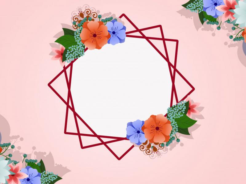 دانلود-طرح-لایه-باز-فریم-گل