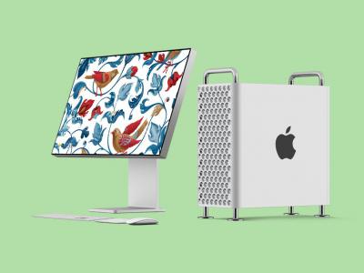 Mac-Pro-&-Display-XDR-موکاپ