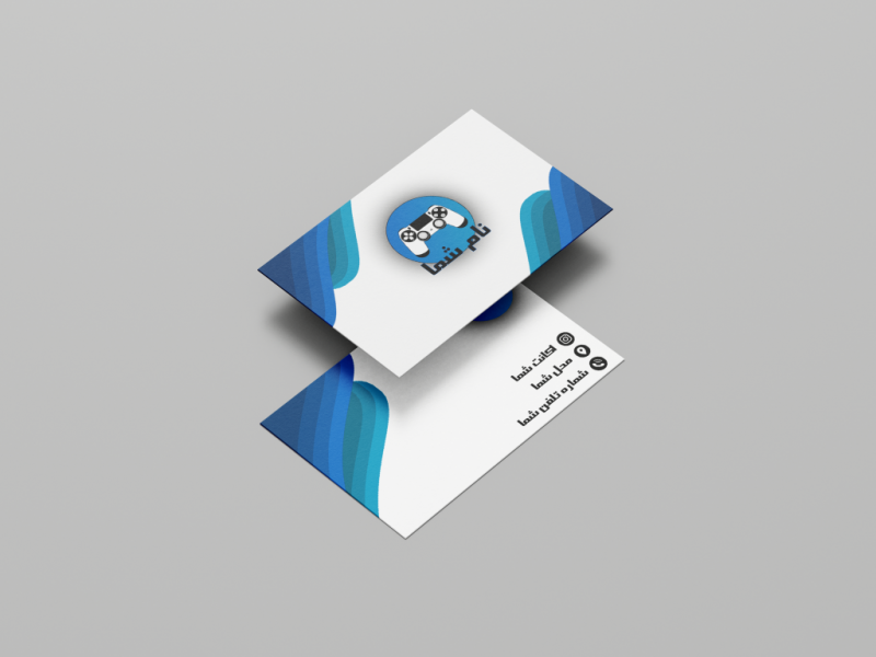 کارت-ویزیت-لایه-باز-{آبی}-مناسب-برای-گیم-نت