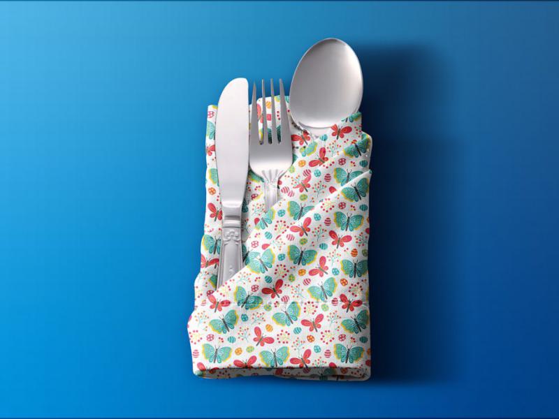 -لایه-باز-موکاپ-دستمال-پارچه-ای
