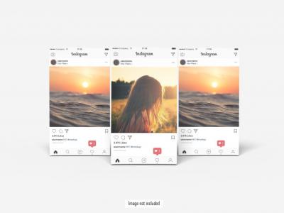 دانلود طرح لایه باز موکاپ اینستاگرام