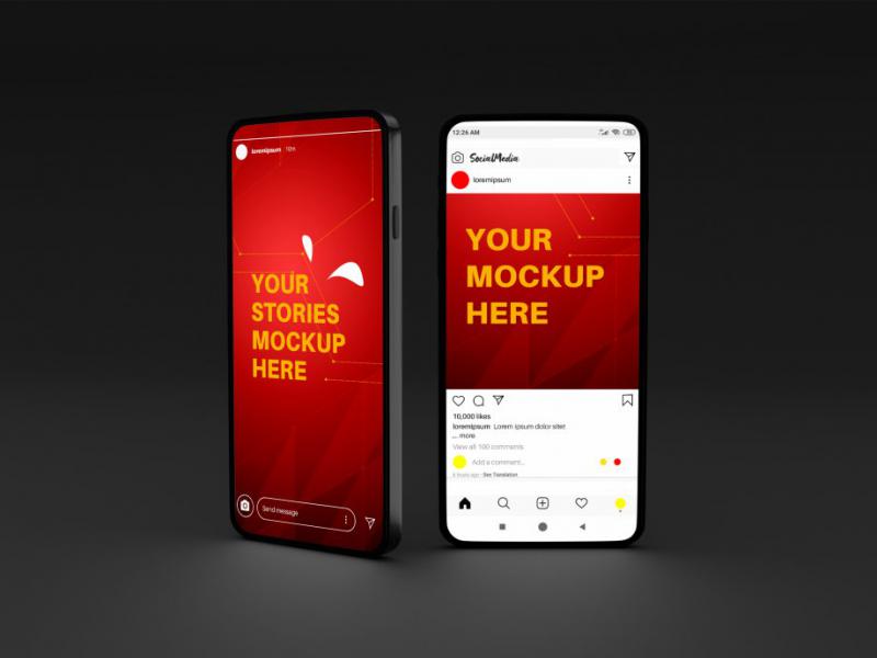 دانلود-طرح-لایه-باز-موکاپ-اینستاگرام