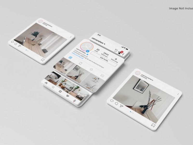 دانلود-طرح-لایه-باز-موکاپ-اینستاگرام