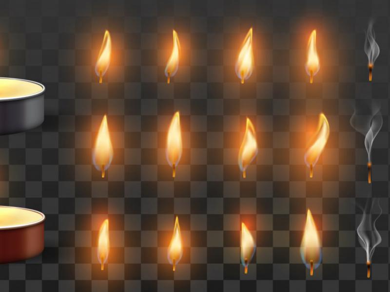 دانلود-لایه-باز-آیکن-شعله-شمع