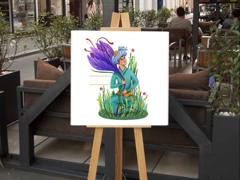 -موکاپ-پوستر-به-همراه-پایه-بوم