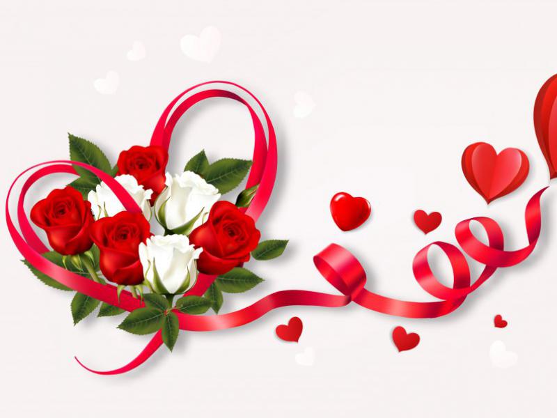 دانلود-طرح-لایه-باز-پس-زمینه-قلب-با-گل-رز
