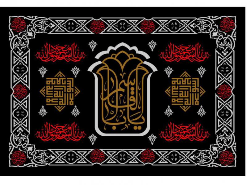 طرح-کتيبه-پشت-منبر-شهادت-حضرت-محمد-عليه-السلام