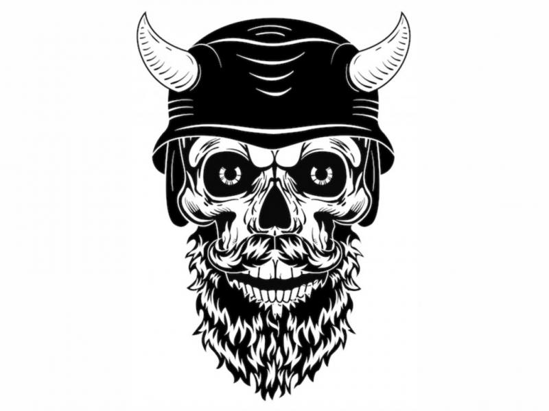 وکتور-اسکلت-تک-رنگ-