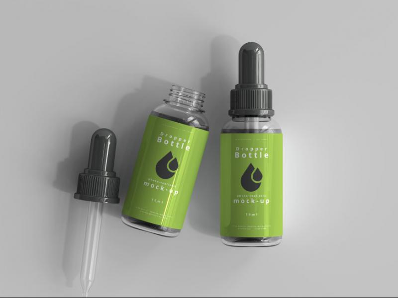 موکاپ-بطری--قطره-چکان-