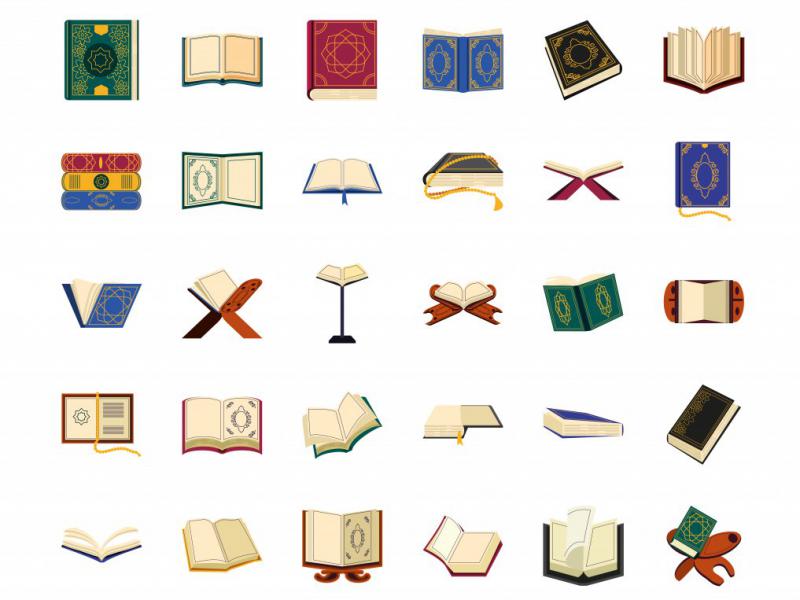 دانلود-لایه-باز-آیکن-کتاب-قرآن