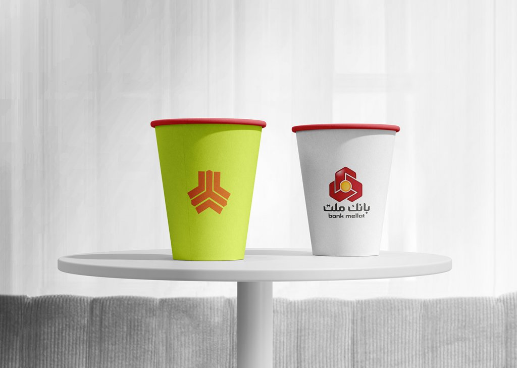  لایه باز موکاپ ماگ و لیوان
