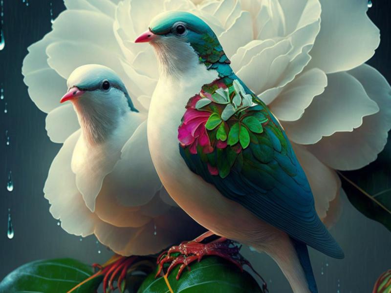 دانلود-عکس-با-کیفیت-عالی-کبوتر-و-فضای-بارانی