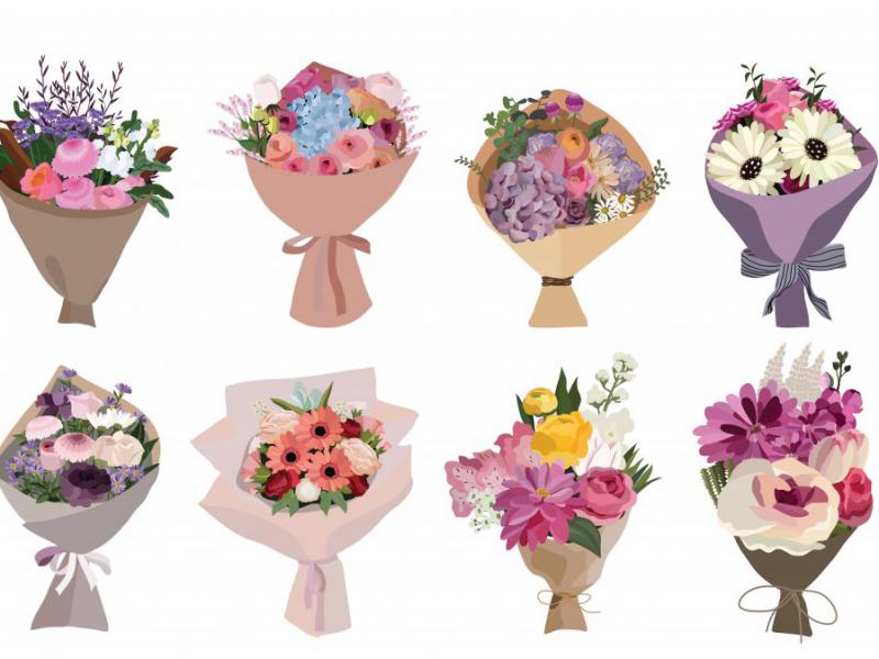دانلود-طرح-لایه-باز-دسته-گل