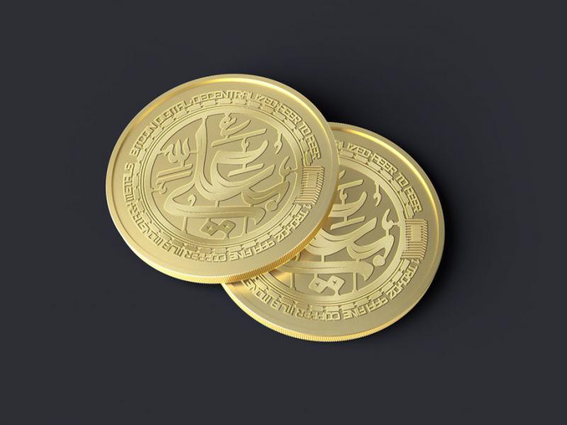 طرح-لایه-باز-موکاپ-سکه-فلزی