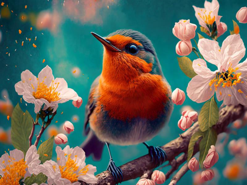 دانلود-عکس-با-کیفیت-عالی-پرنده-در-فصل-بهار