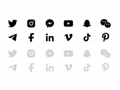 دانلود لایه باز آیکن شبکه های اجتماعی