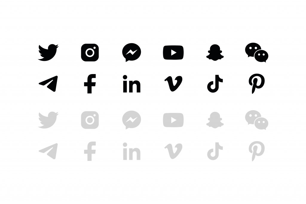 دانلود لایه باز آیکن شبکه های اجتماعی
