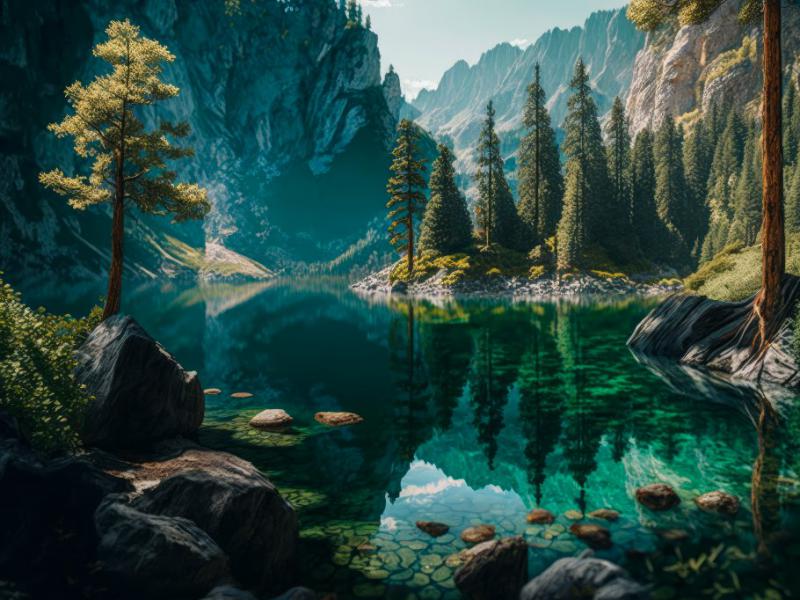 دانلود-عکس-4k-و-با-کیفیت-عالی-دریاچه-زیبا