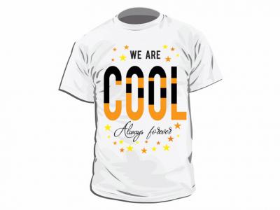 وکتور طرح گرافیکی (با عنوان: WE ARE COOL , Always forever)